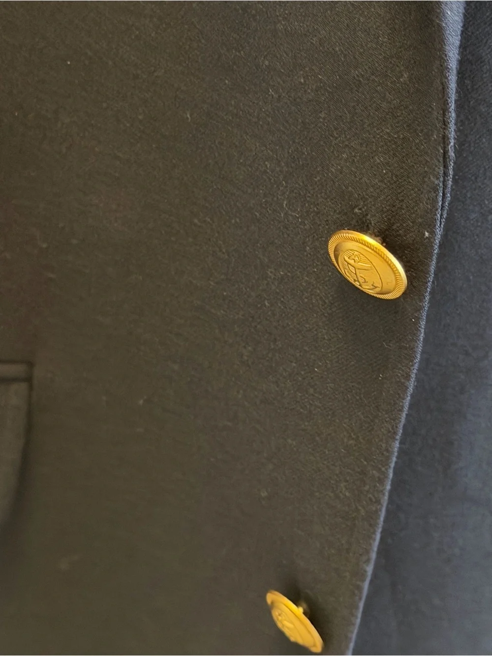 J. Crew Navy sport Blazer with Gold Buttons sz 40R